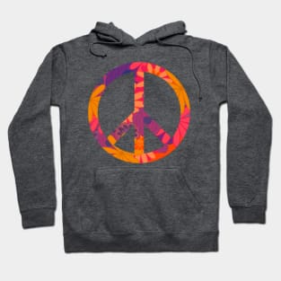 Floral Peace Sign Hoodie